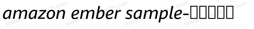 amazon ember sample字体转换